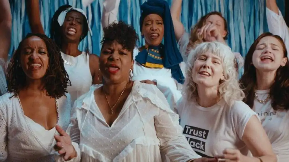A still from the short documentary “Resist: The Resistance Revival Chorus." (Courtesy of Daisy Zhou)
