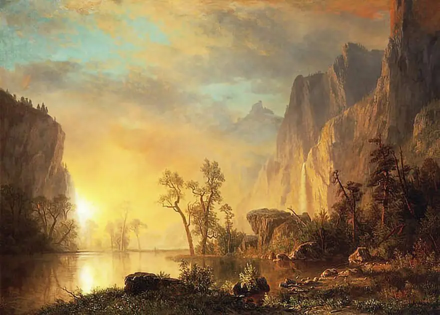 Landscape painting from 'Illustrating Expanses' exhibit in Capitol Gallery
