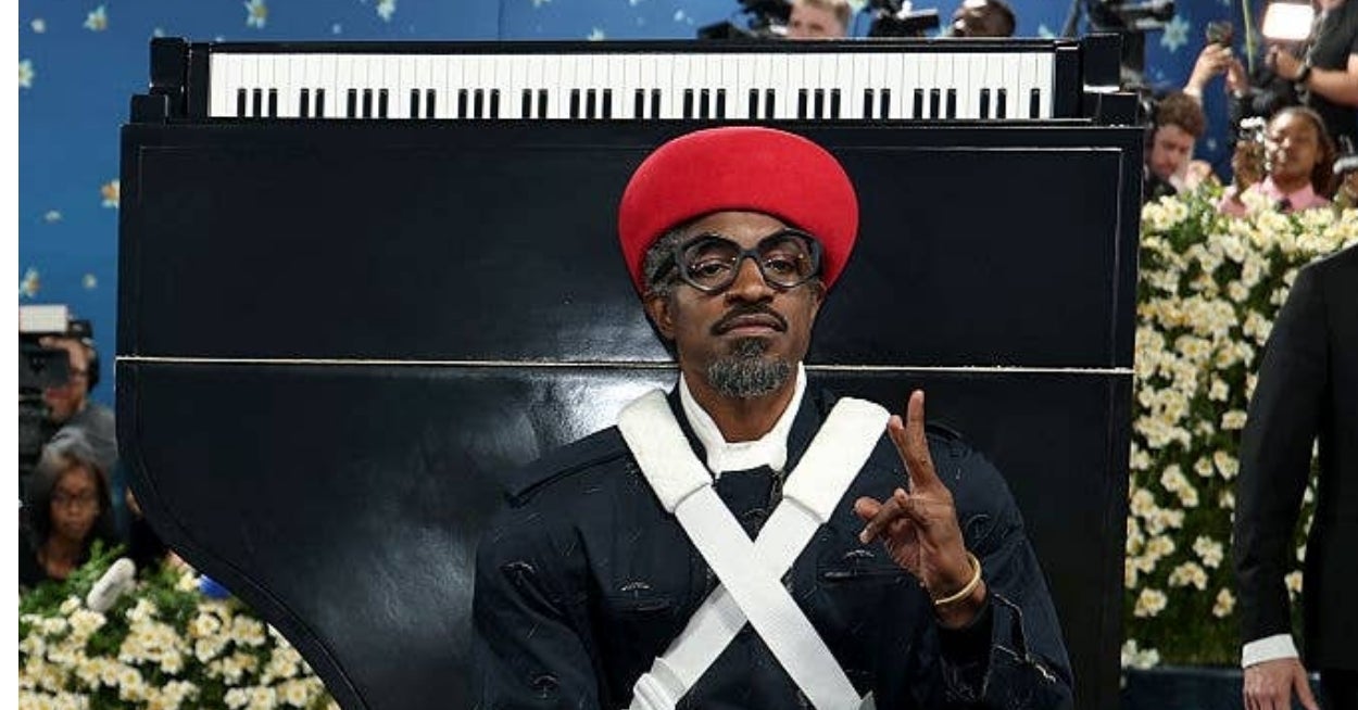 André 3000 Wore A Grand Piano On His Back To The 2025 Met Gala, And For A Very Good Reason