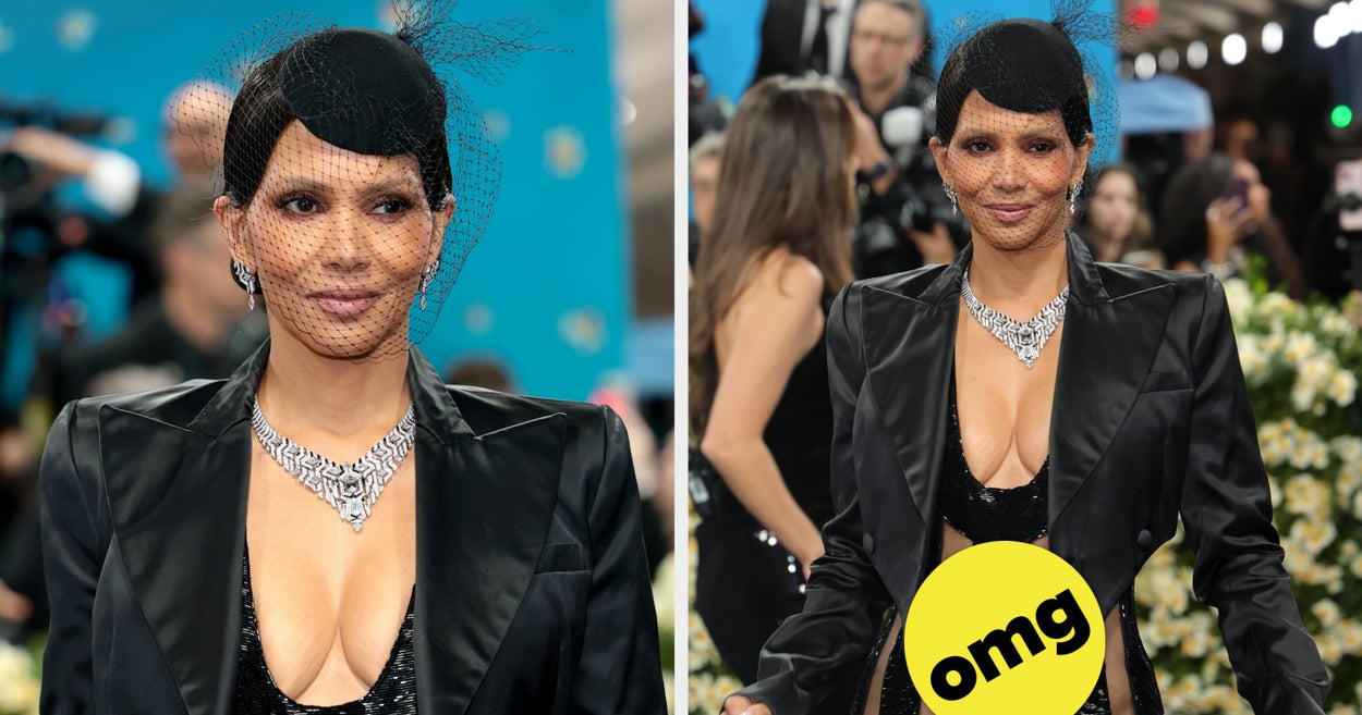People Are In Disbelief After Halle Berry’s Extremely Risqué Met Gala Dress Exposed Parts Of Her Crotch