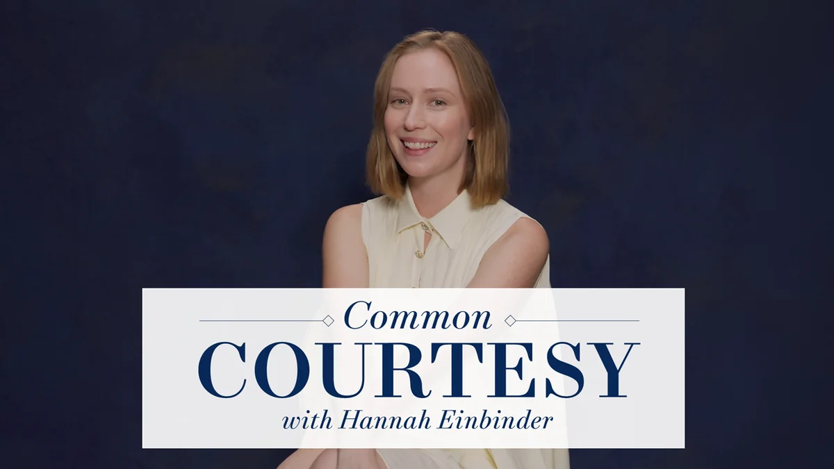 preview for Hannah Einbinder Recalls Her Worst First Date | Common Courtesy | Town & Country