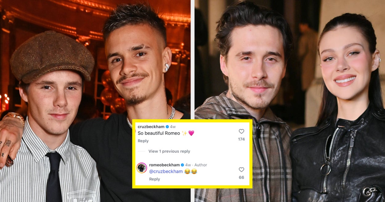 Romeo And Cruz Beckham Appeared To Publicly Mock Brooklyn Beckham’s Wife, Nicola Peltz, On Instagram Amid Feud Rumors, And I’m Gagged