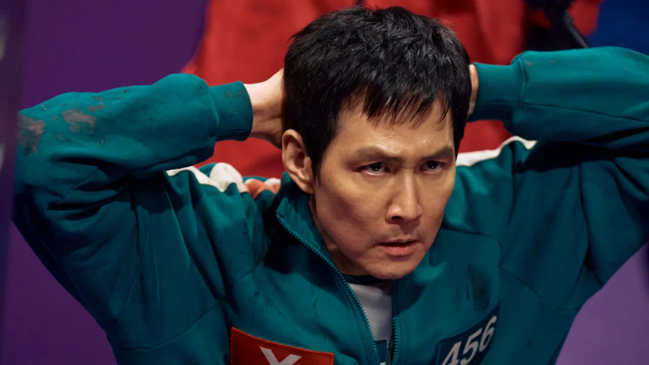 Gi-hun getting arrested in Squid Game Season 2.