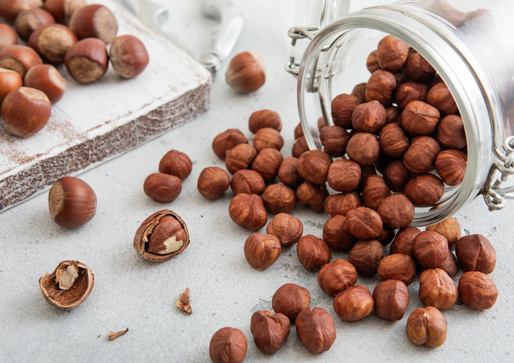 Hazelnuts are rich in fiber. (Shutterstock) Hazelnuts are rich in fiber. (Shutterstock)