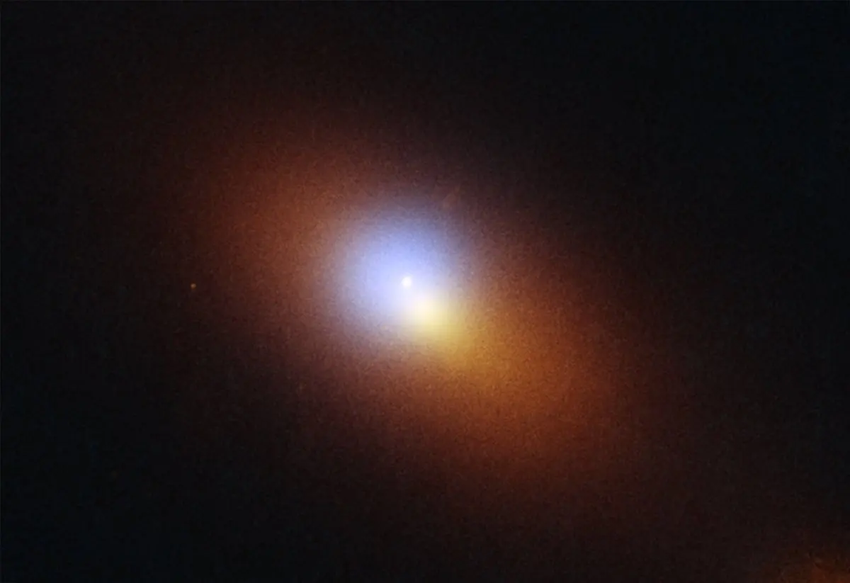 The galaxy (orange) and the TDE (blue)