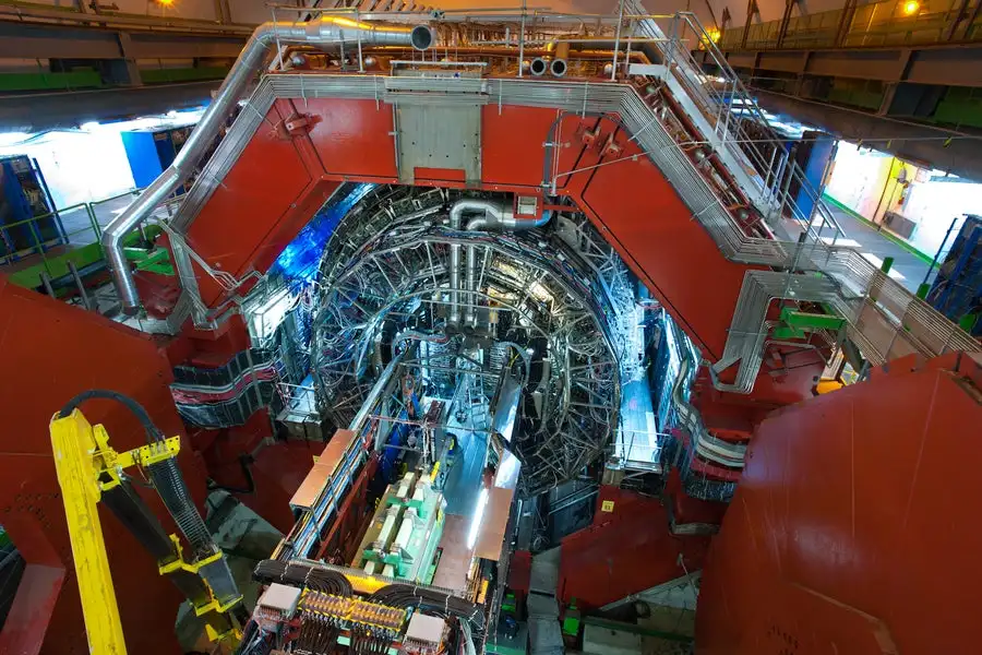 A photograph of a large, complicated machine