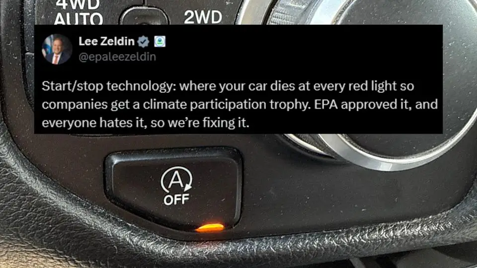 EPA Chief: Auto Start/Stop Technology Is Done