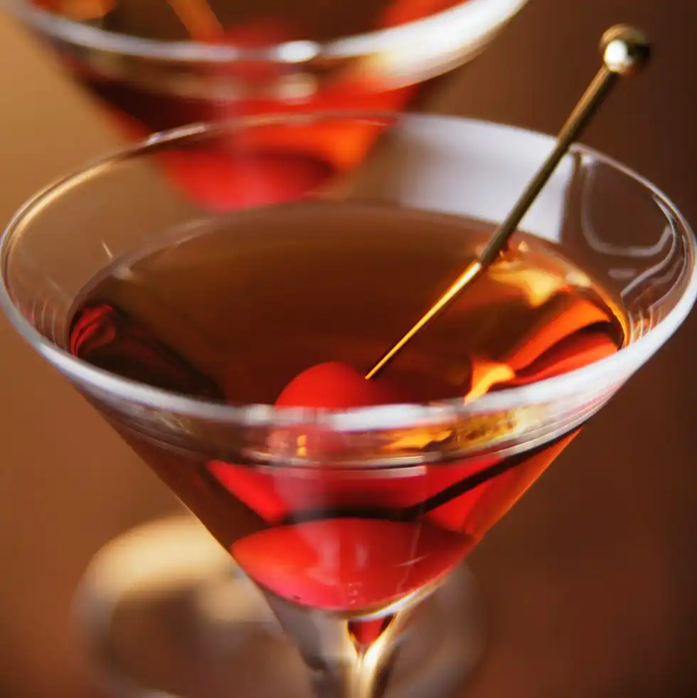 two glasses of cocktail