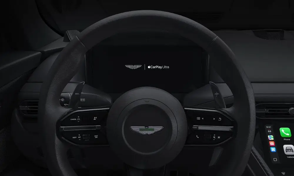 Aston Martin CarPlay debut