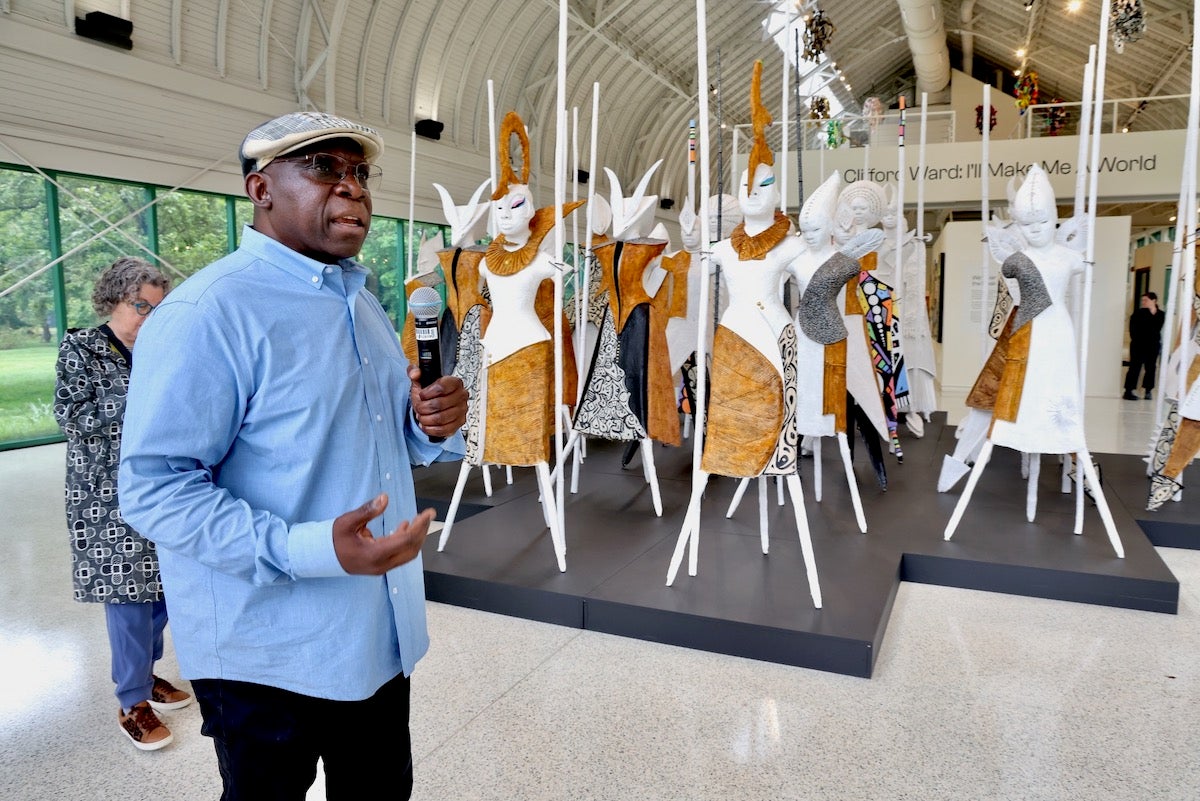 Working in isolation for 10 years, Philly artist reveals his army at Grounds for Sculpture