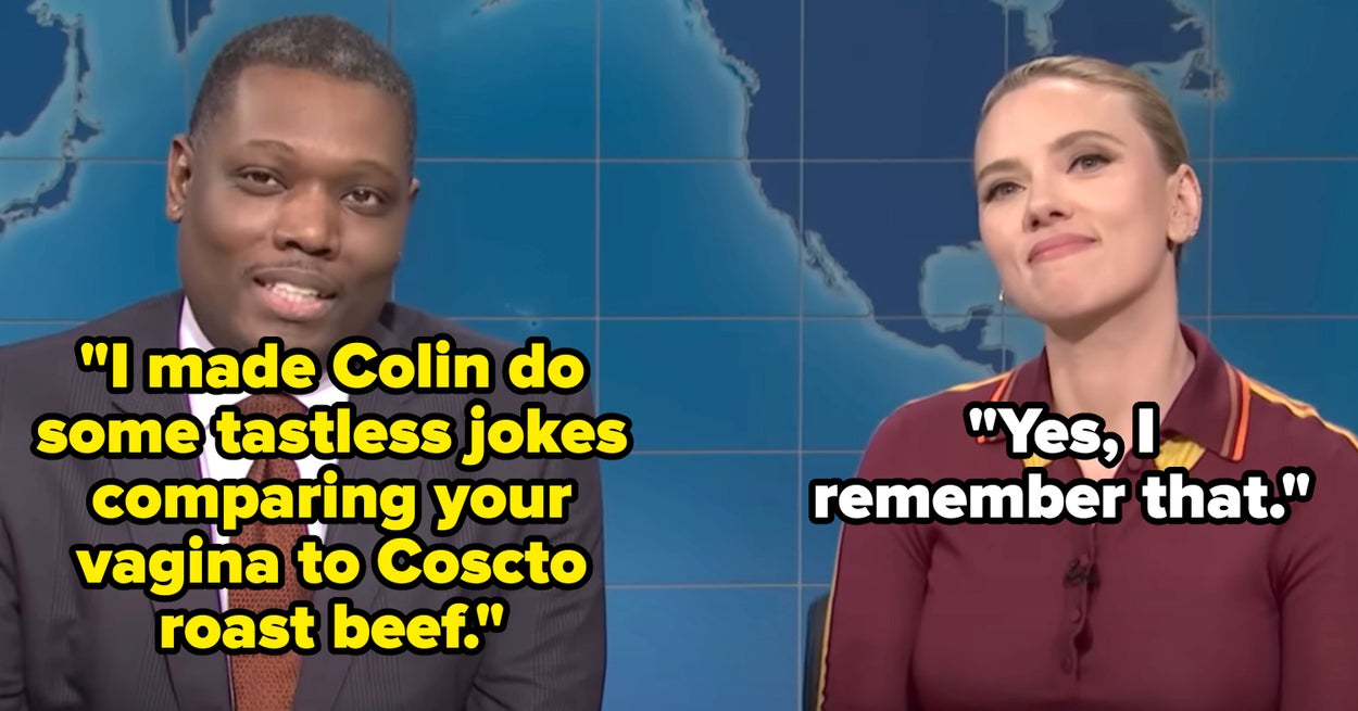 Scarlett Johansson Got Her Payback For Michael Che’s “Vulgar” Roast Beef Joke, And People Are Loving It
