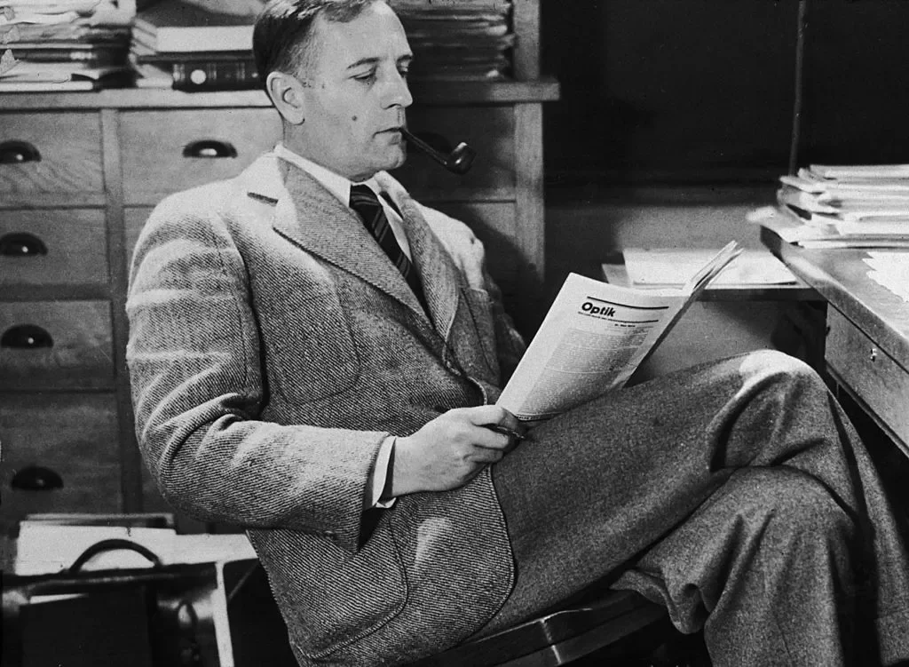 Edwin Hubble (1889 - 1953) was an astronomer who confirmed that other galaxies exist outside of the Milky Way. Photo by New York Times Co./Getty Images