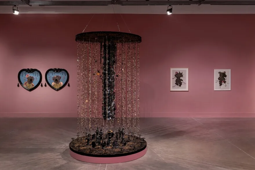 “The Maiden is The Warrior” is the first solo exhibition by Brooklyn-born, South Florida-based artist Vickie Pierre.