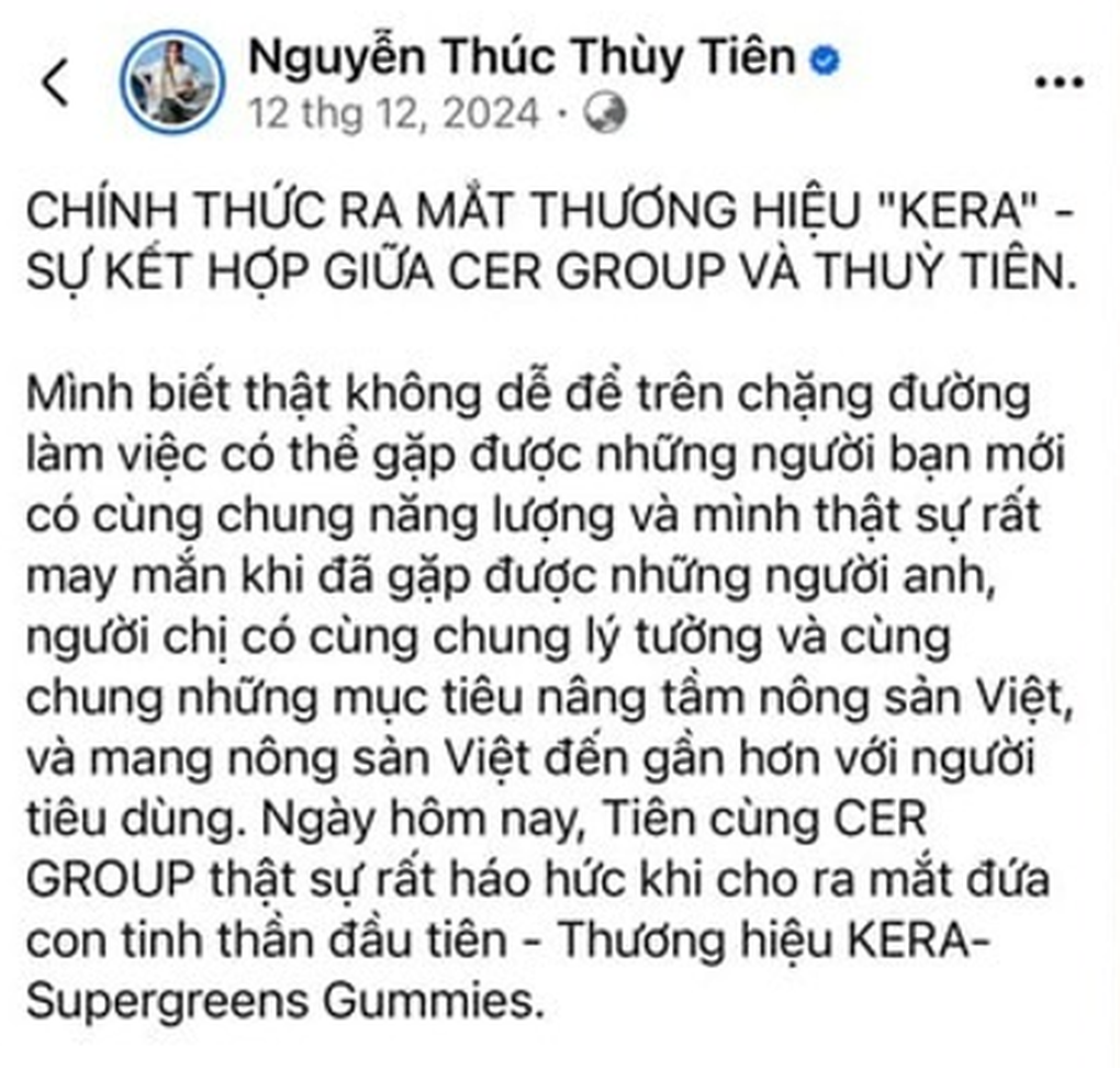 Hoa hậu Thùy Tiên từng “nổ” về kẹo rau Kera thế nào trước khi bị khởi tố?