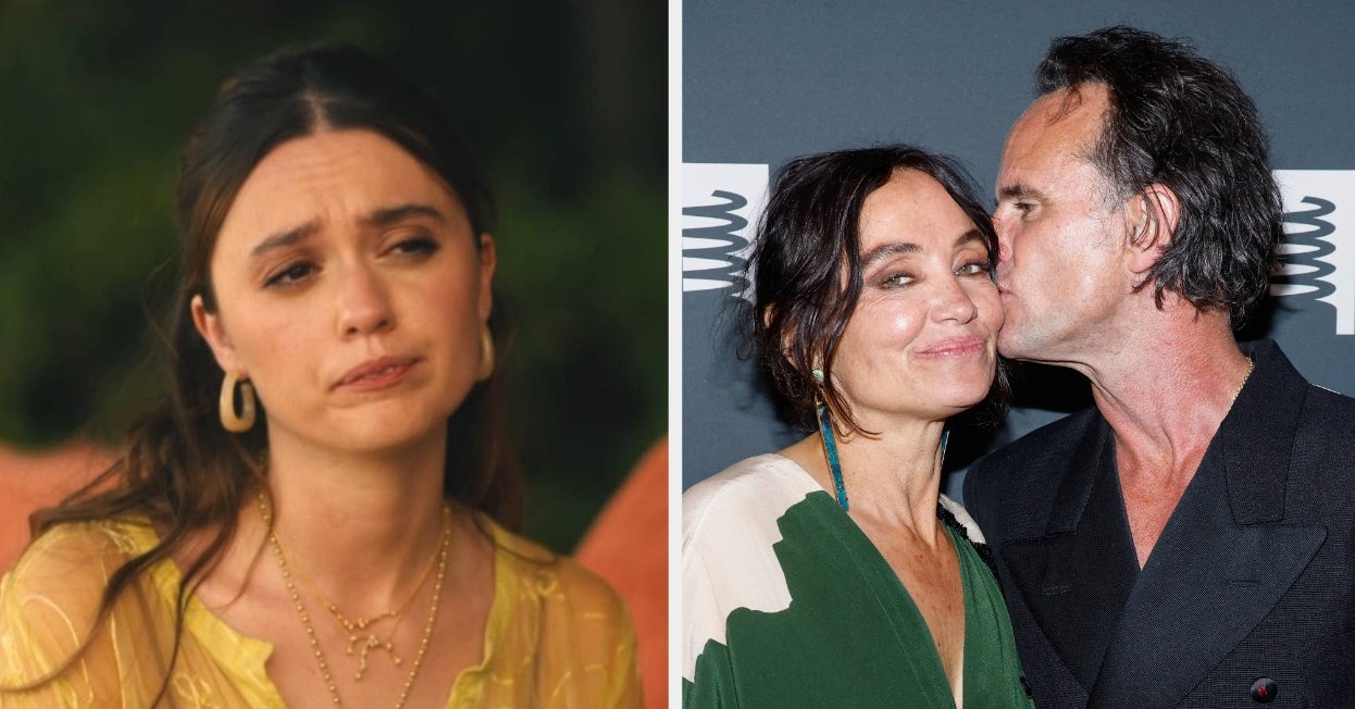 After Walton Goggins Pointedly Refused To Answer Questions About His “White Lotus” Costar Aimee Lou Wood, His Wife, Nadia Connors, Has Addressed The Romance Rumors