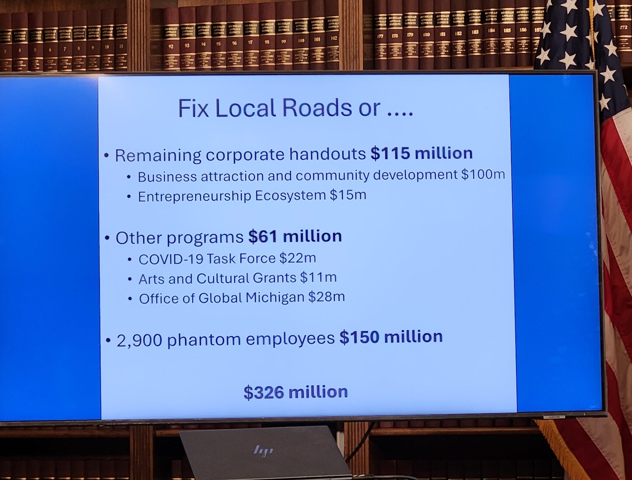 Hall floats cuts to refugee resettlement, arts and culture grants to pay for roads