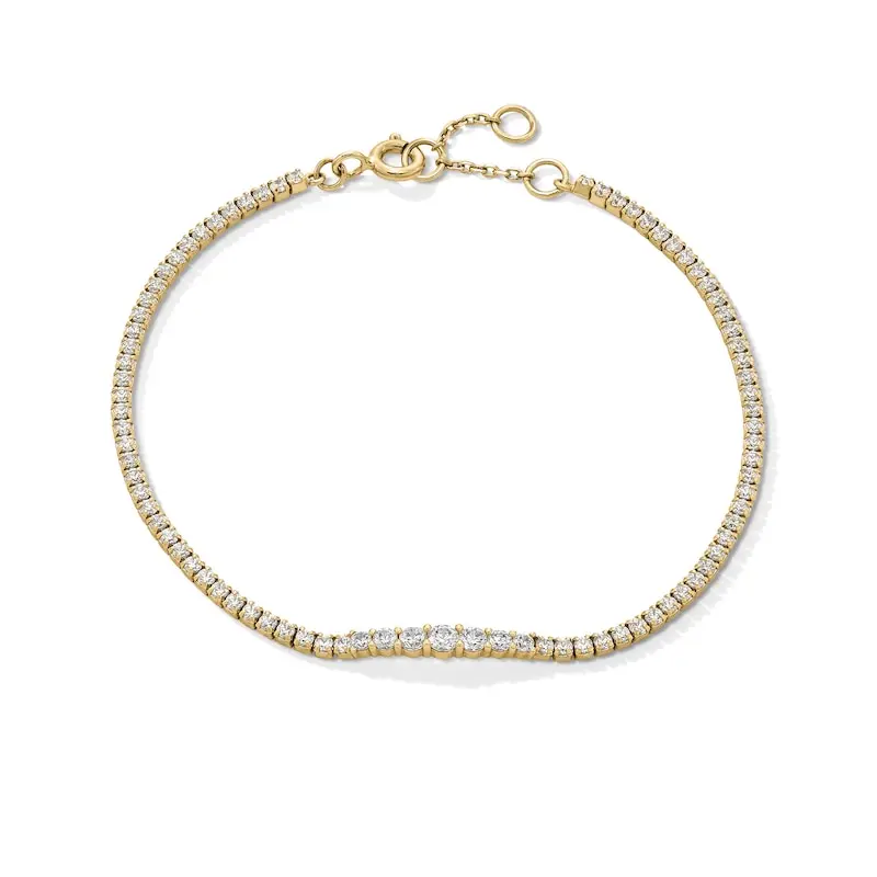 zales, 1-1/3 Ct.Lab-Grown Diamond Tennis Bracelet