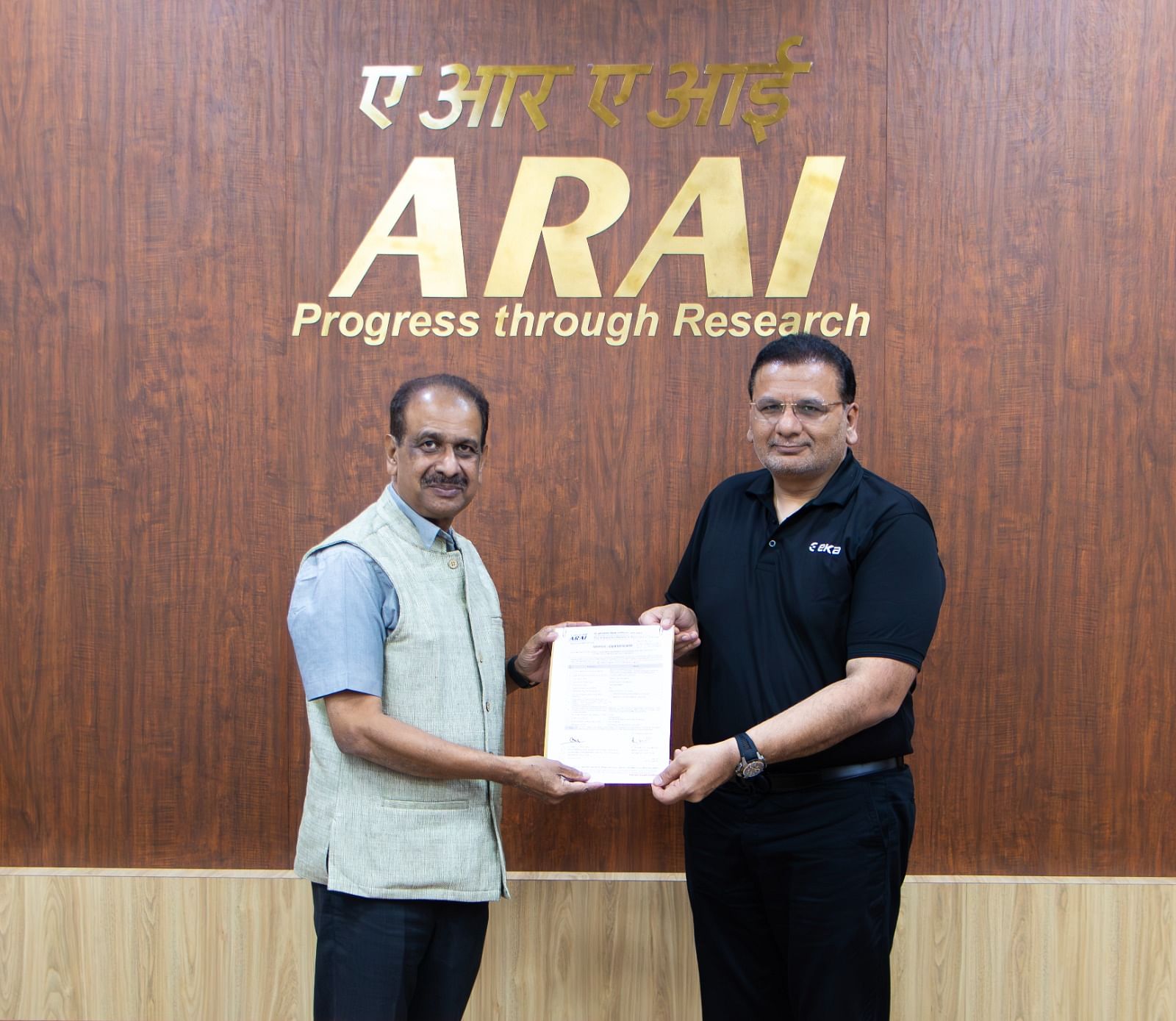 ARAI Awards Automotive PLI Certificate to EKA Mobility for Electric Bus Platform