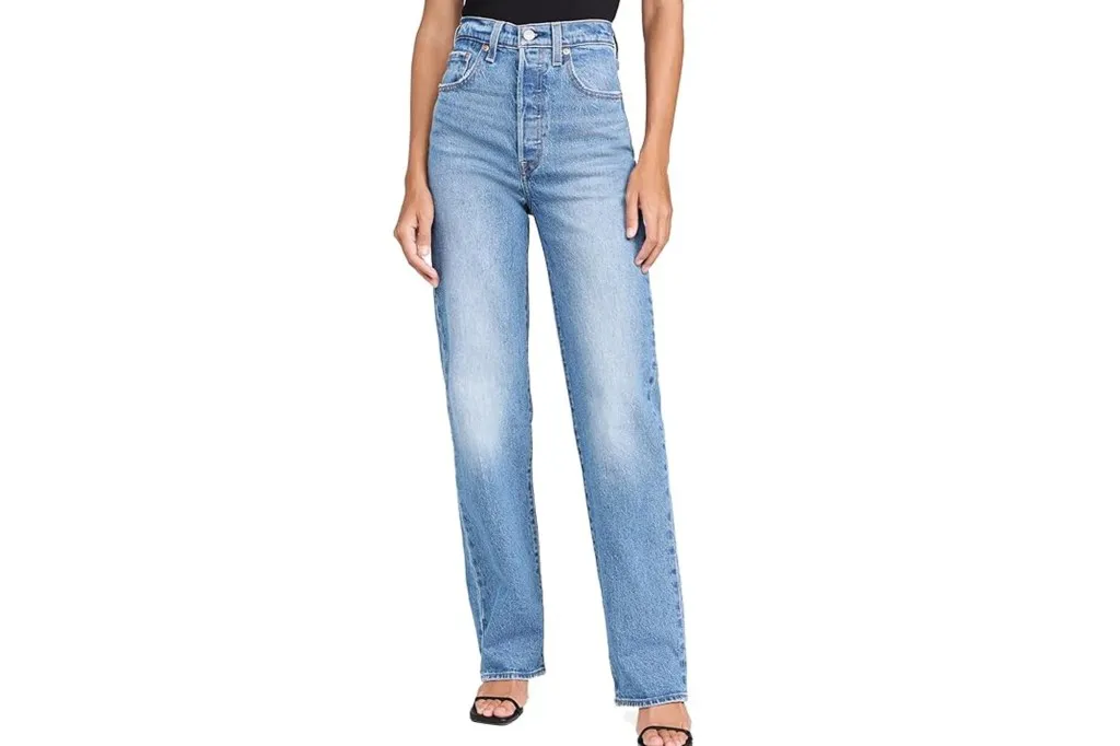 a model in jeans