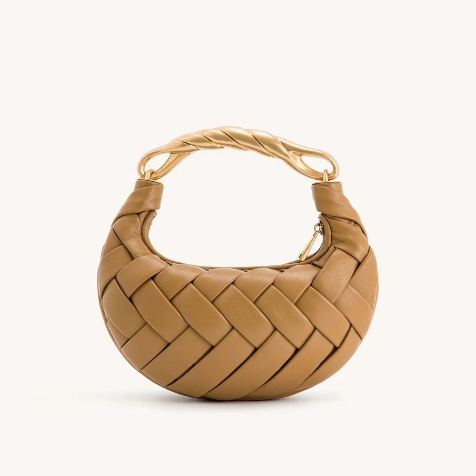 Orla Weave Handbag - Brown
