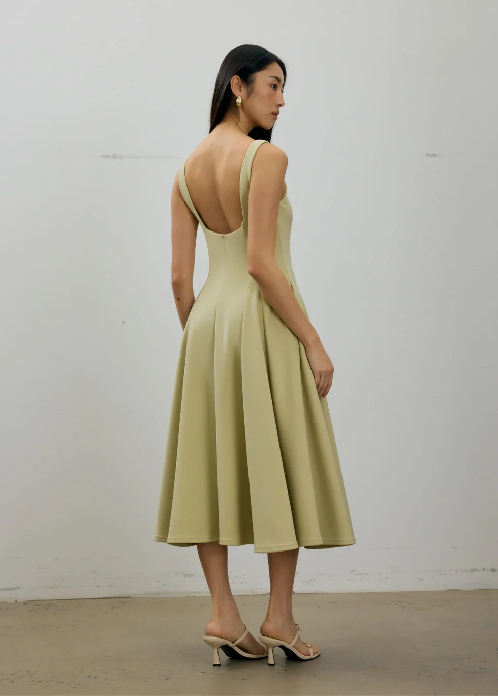 Reina Padded Ballerina Midi Dress