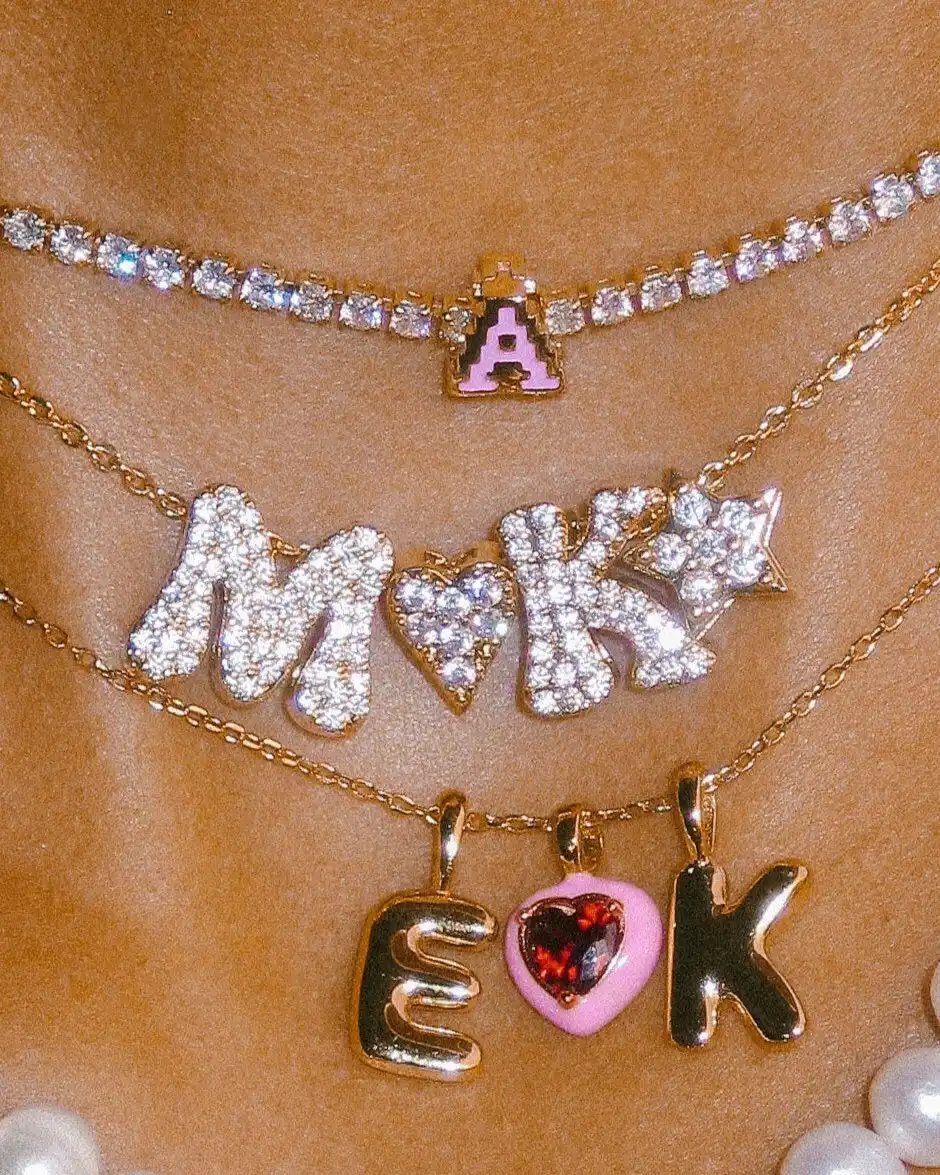 Twinkle Micro Pave Charm Necklace