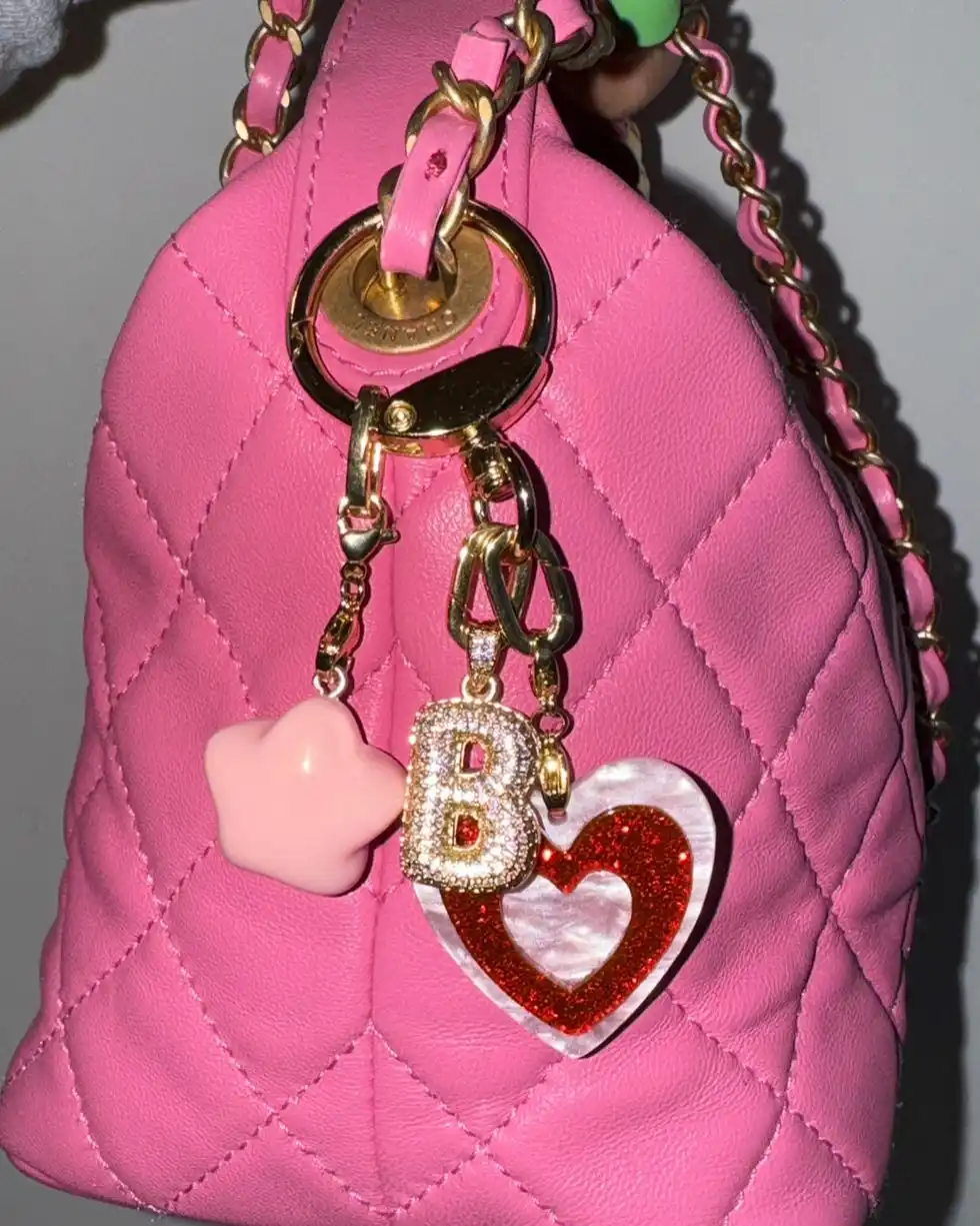 Double Heart Keychain