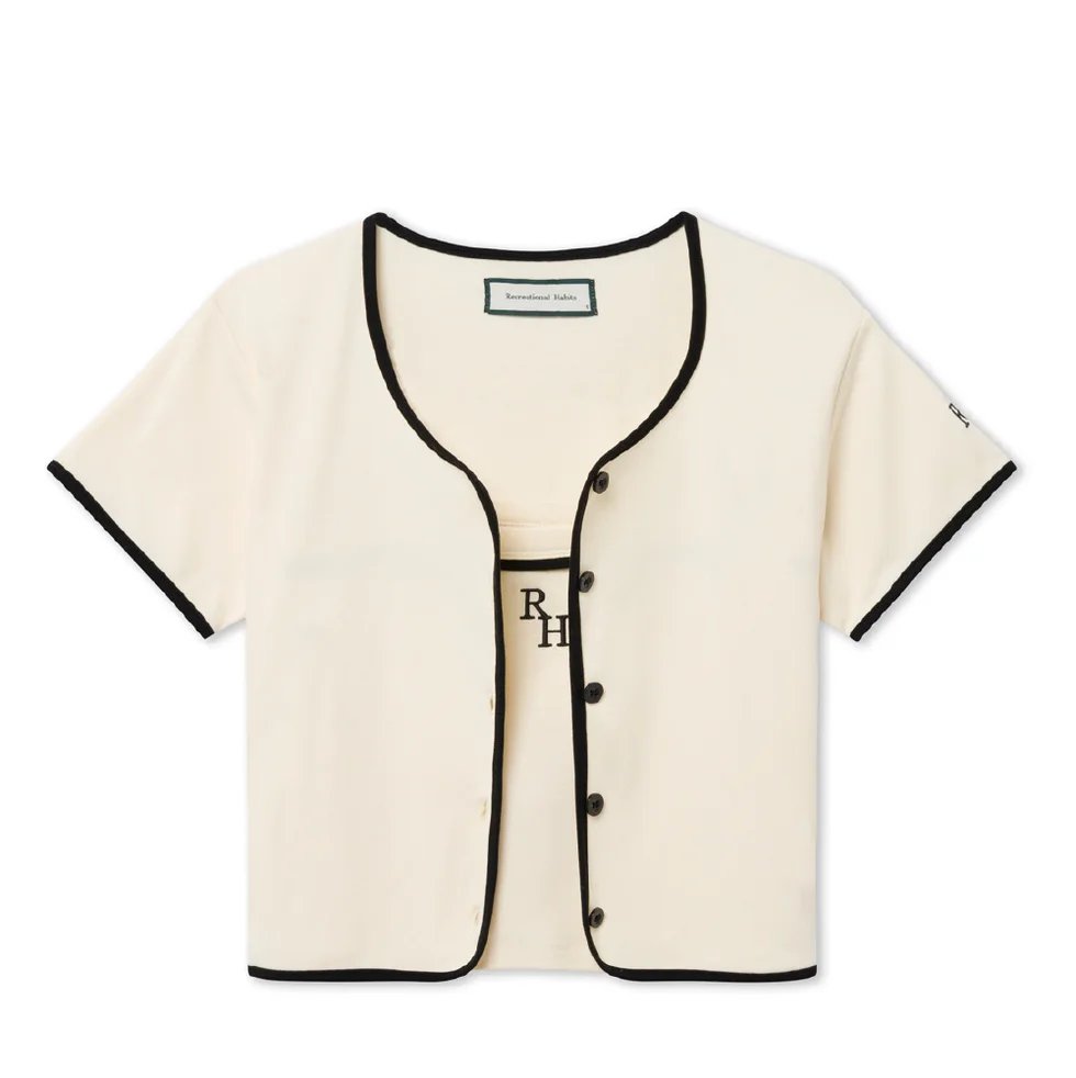 Coco Twin Set Ribbed Cardigan