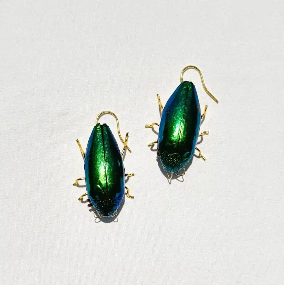 Happy Beetle Earring (Single)