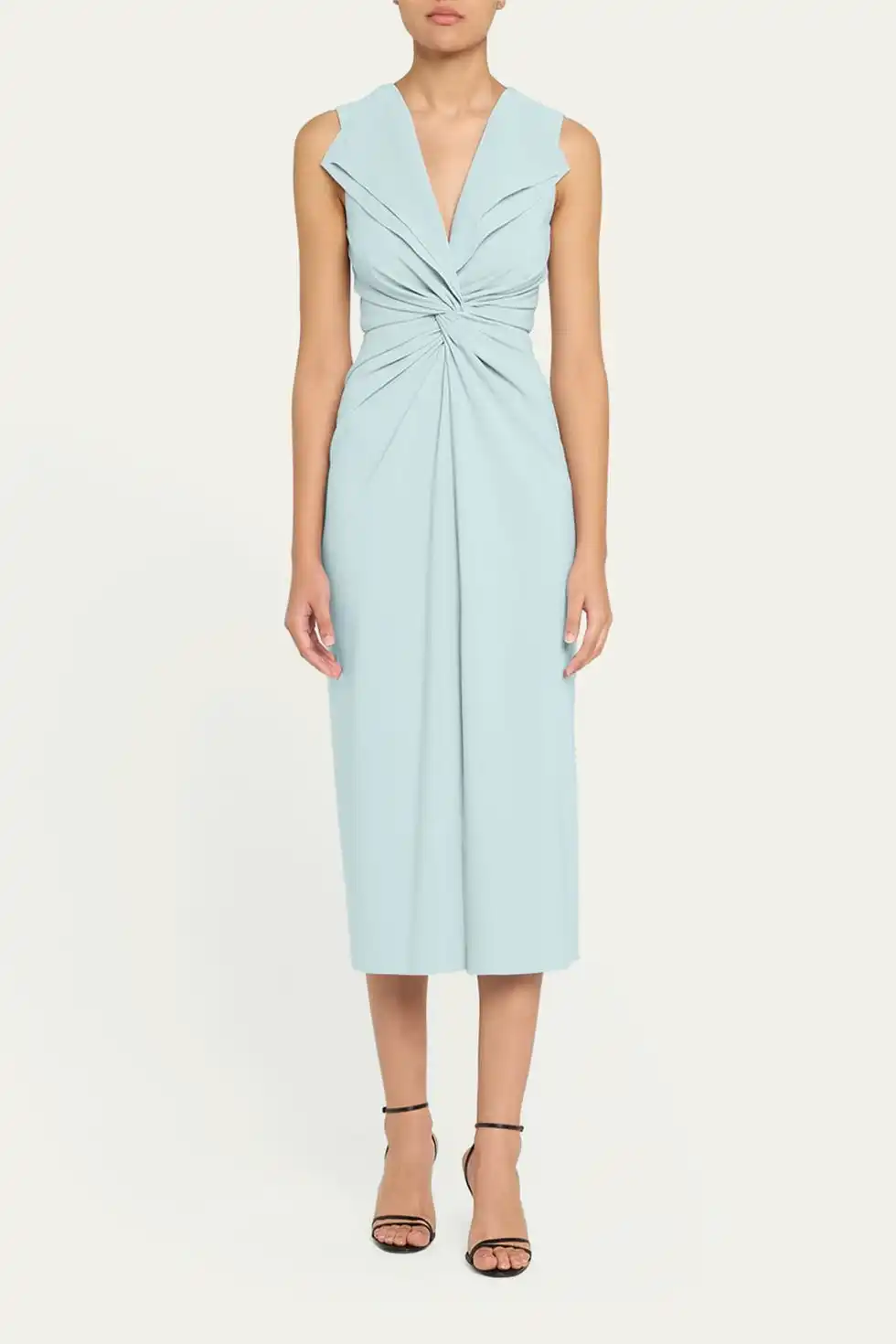 Lily Twist Front Midi Dress