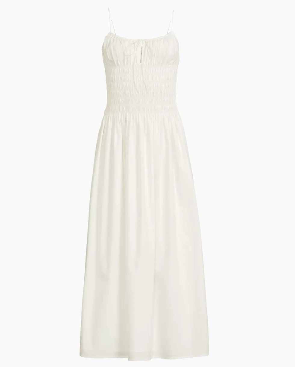 Aya Smocked Midi Dress 