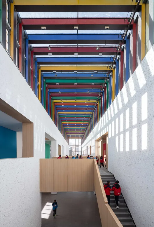 The Multifunctional Art Center of Lhozhag County Middle School / Shenzhen Huahui Design - Interior Photography, Stairs