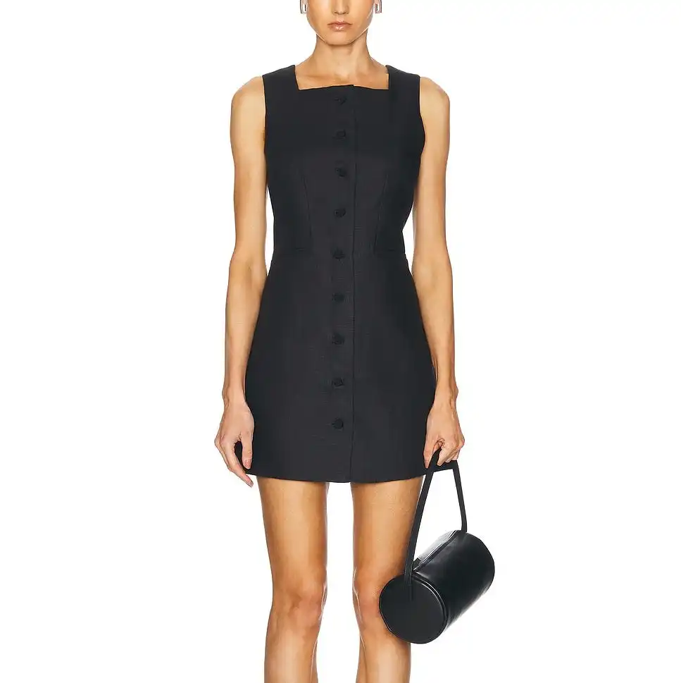 Rio Button Mini Dress