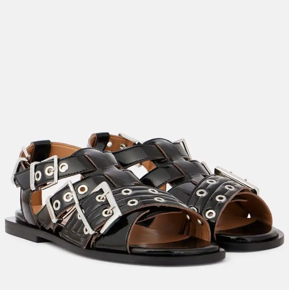 Buckle-Detail Sandals