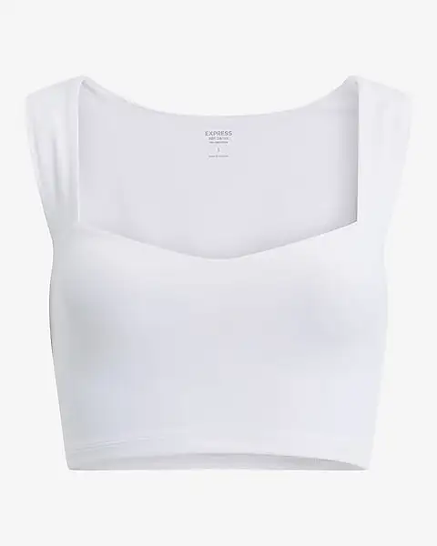Express, Body Contour High Compression Sweetheart Cropped Tank