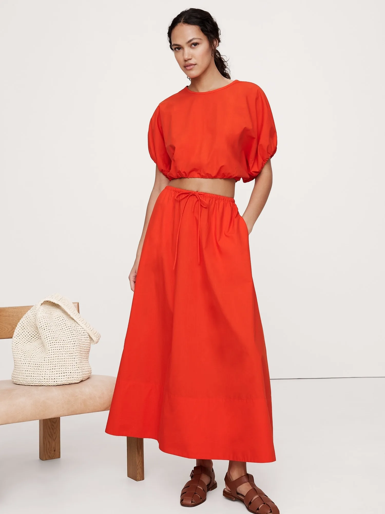 Banana Republic, Cotton Poplin Maxi Skirt