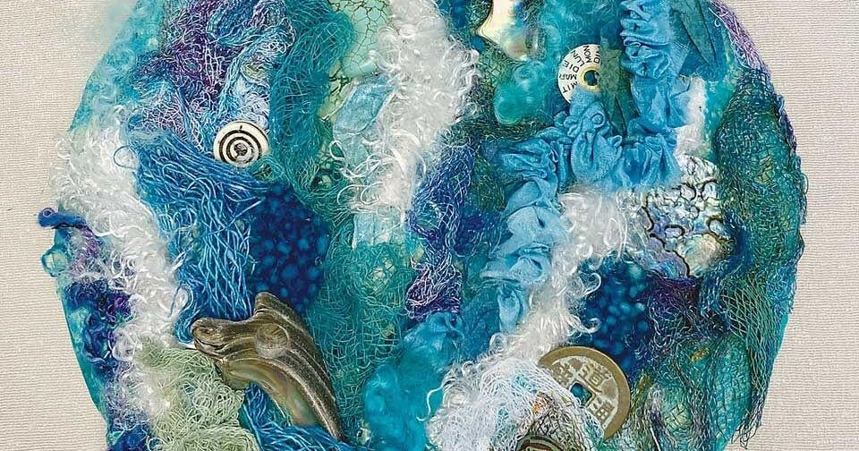 New exhibit features found-materials artwork created by Cheri Aldrich