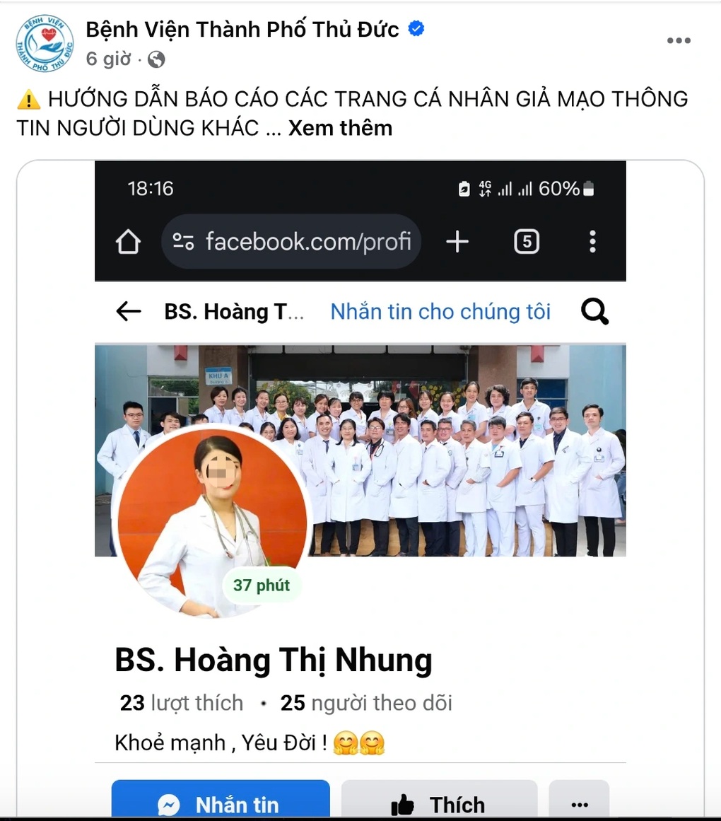 Bệnh viện ở TPHCM cảnh báo khẩn cấp về “bác sĩ Hoàng Thị Nhung”