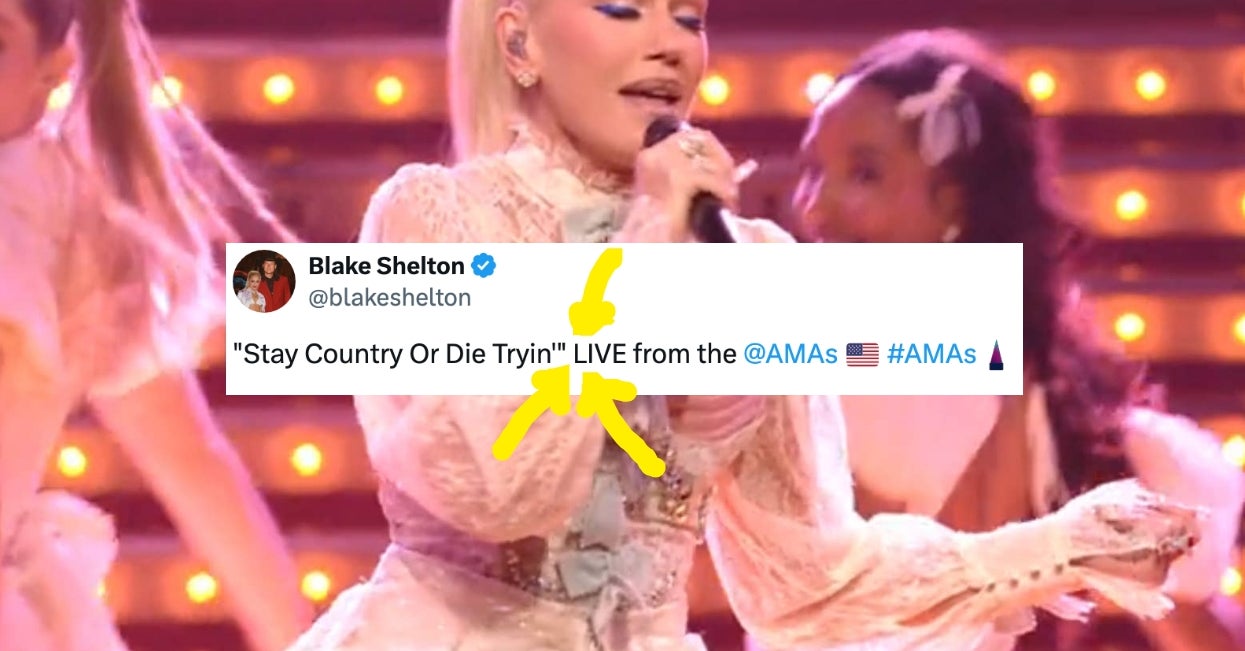 Blake Shelton Reacted To Criticism Of Gwen Stefani’s AMAs Performance, But I Still Have A Question