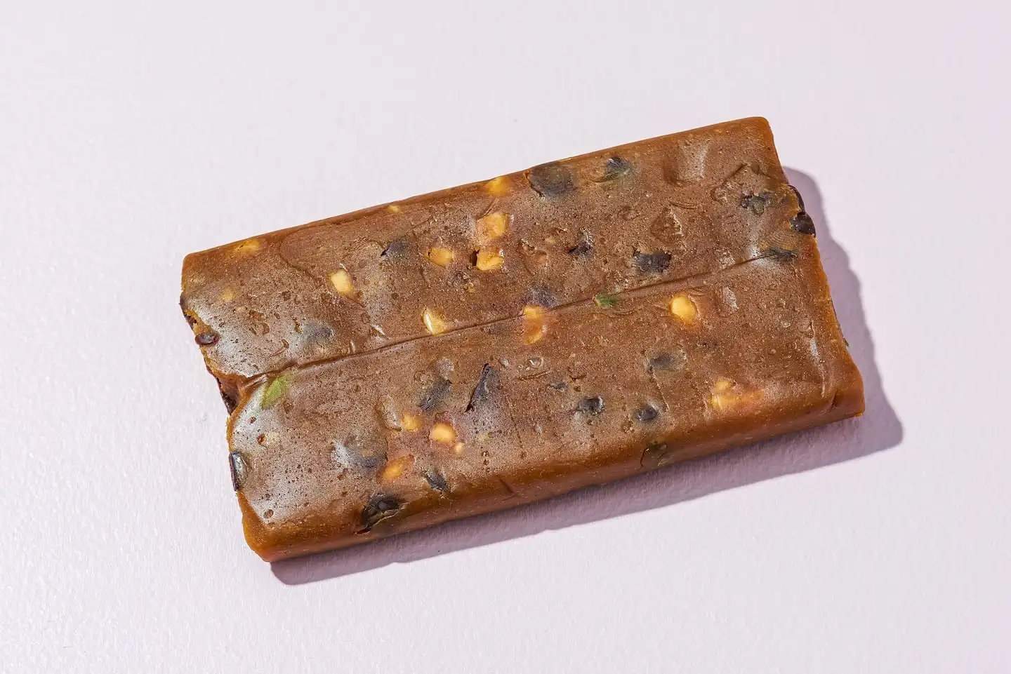The Aloha peanut butter chocolate chip bar. These bars are relatively low in sugar, high in fiber and have a good amount of protein.