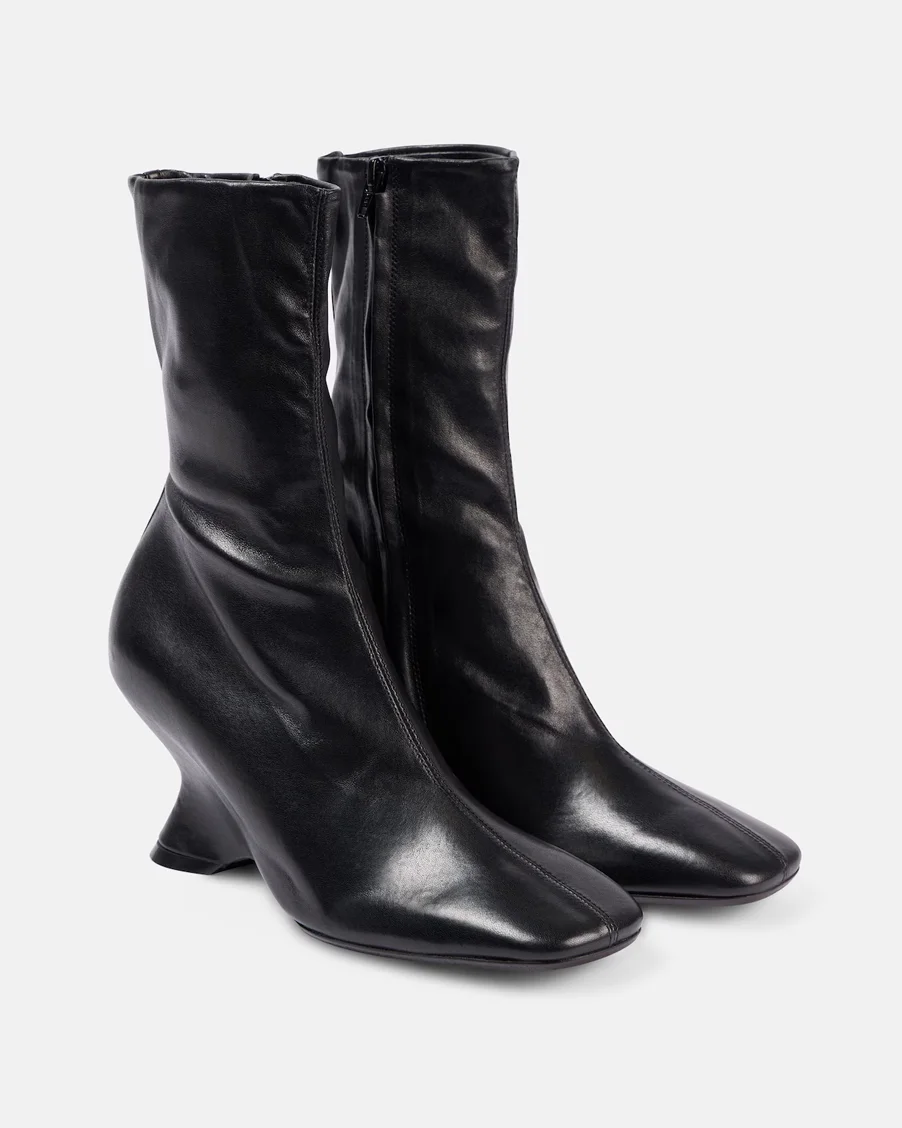 Dries Van Noten leather ankle boots