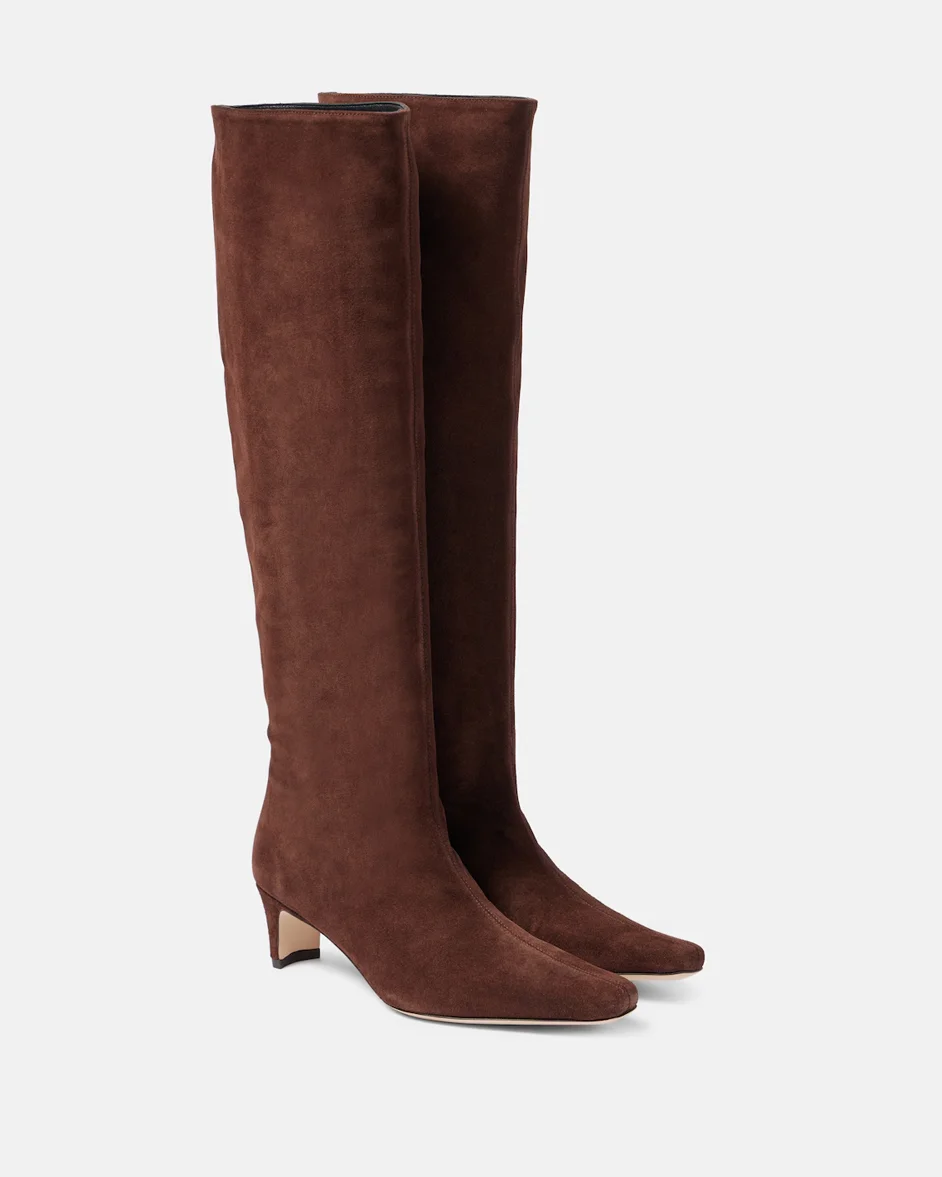 Staud Wally suede knee-high boots