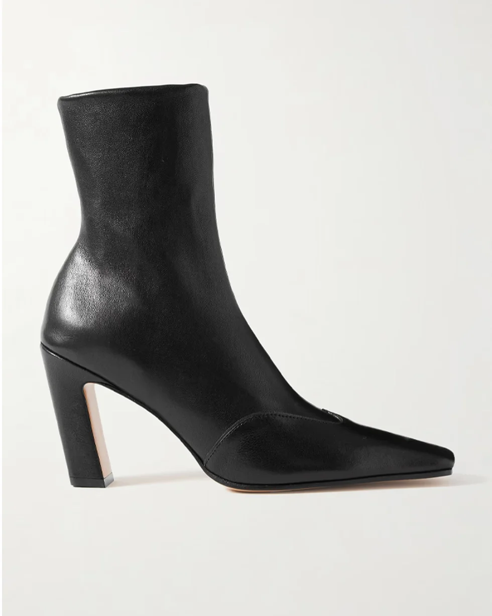 Khaite Nevada leather ankle boots