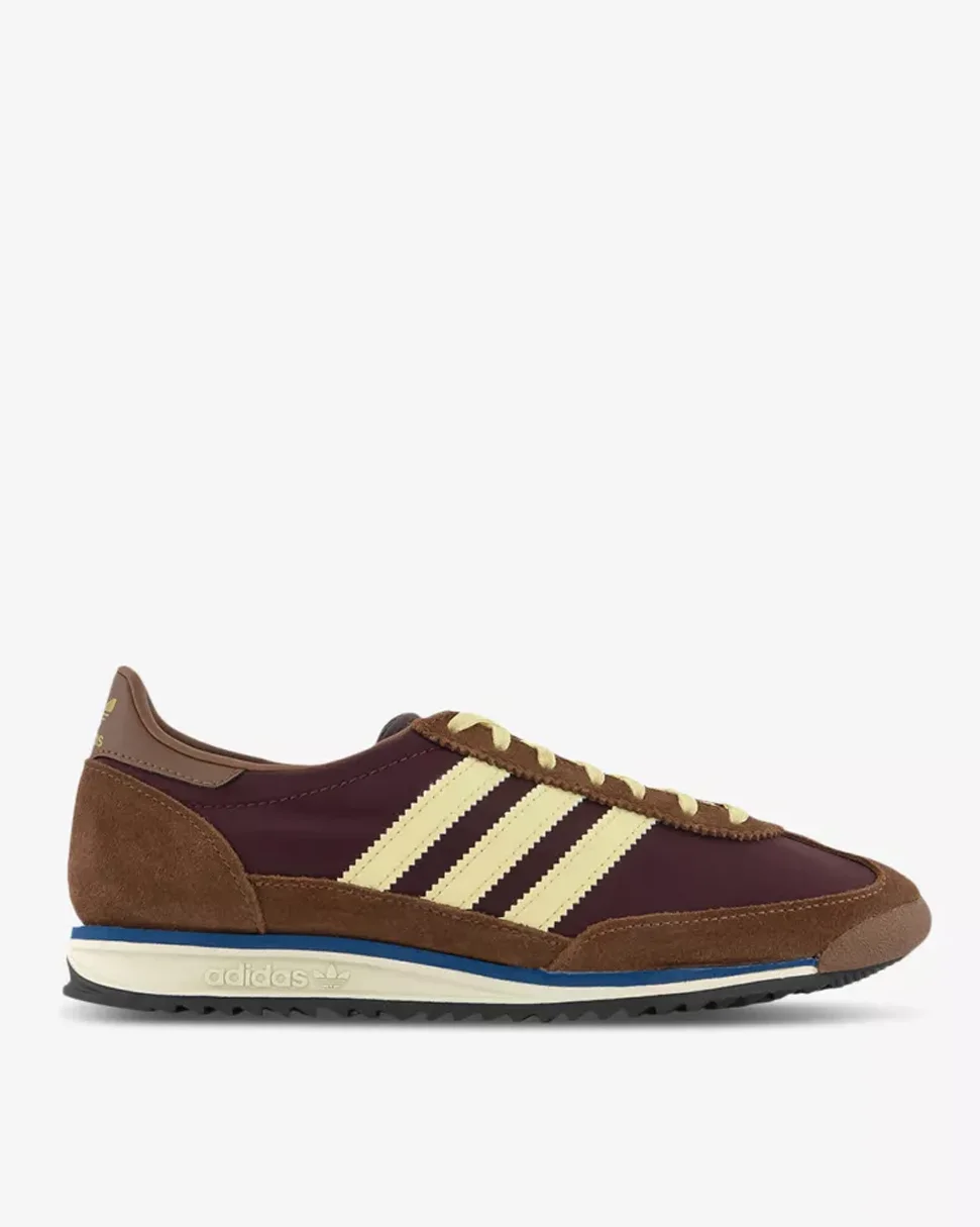 Adidas SL 72 suede and mesh low-top trainers