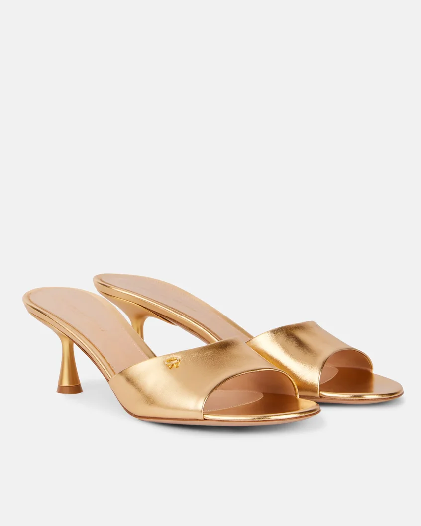 Gianvito Rossi ascent 55 leather mules