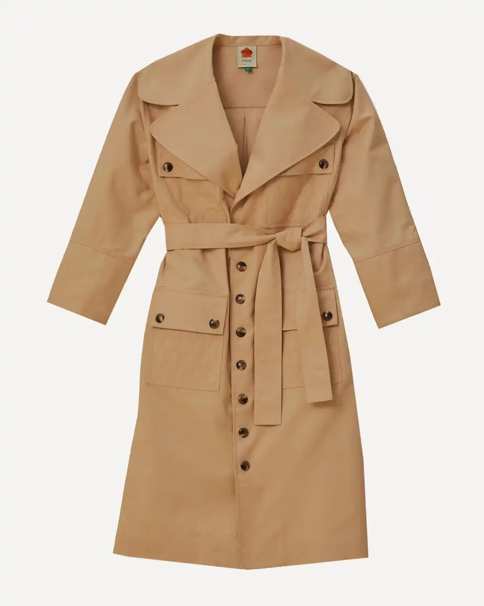 Farm Rio trench coat