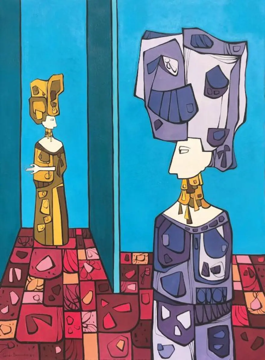 Contemporary artist Cundo Bermudez's 'Untitled' painting is among the works the Museum of Contemporary Art of the Americas is exhibiting at the Marco Island Center for the Arts.