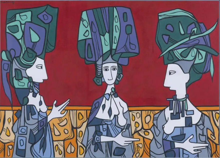 Contemporary artist Cundo Bermudez's 1991 untitled painting is among the works the Museum of Contemporary Art of the Americas is exhibiting at the Marco Island Center for the Arts.