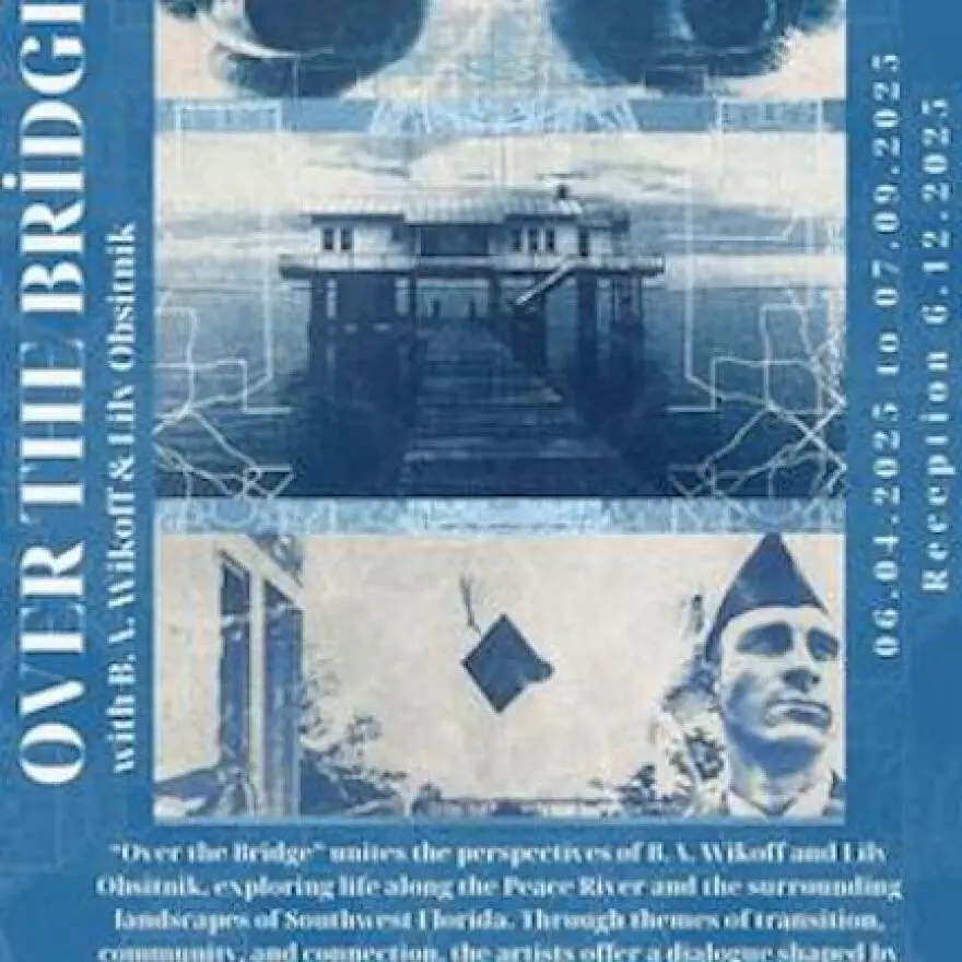Visual Arts Center Poster for 'Over the Bridge'