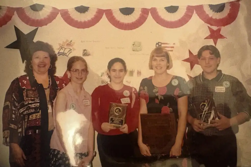 Jamieson Lindenberg (right) at a singing competition in Florida when he was 14. Photo: courtesy Jamieson Lindenberg